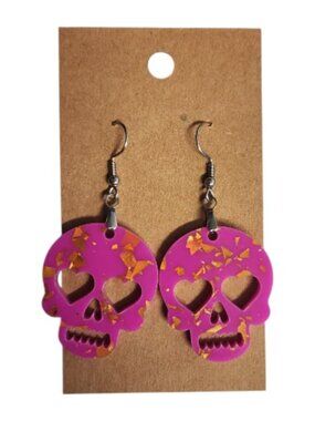 Rosy Rebel Spark Acrylic Drop Earrings